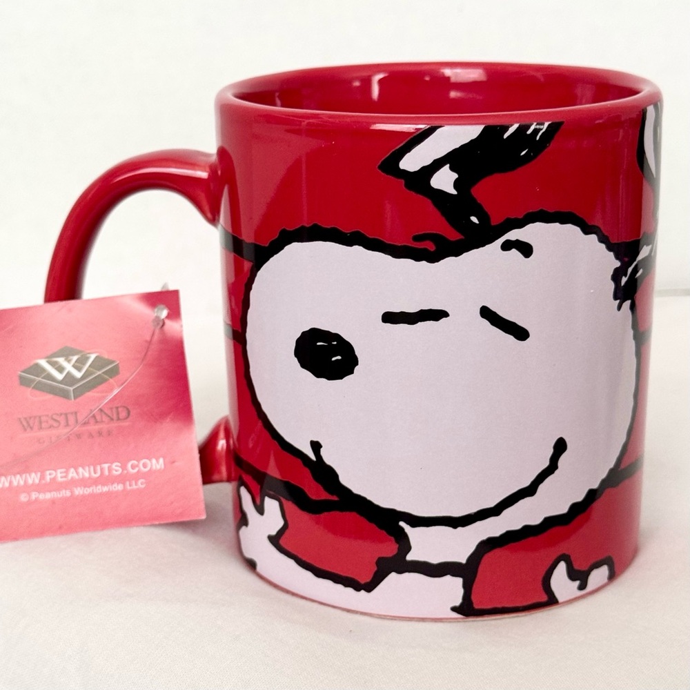 Westland Giftware Snoopy Face Red Mug Peanuts - Picture 3 of 12